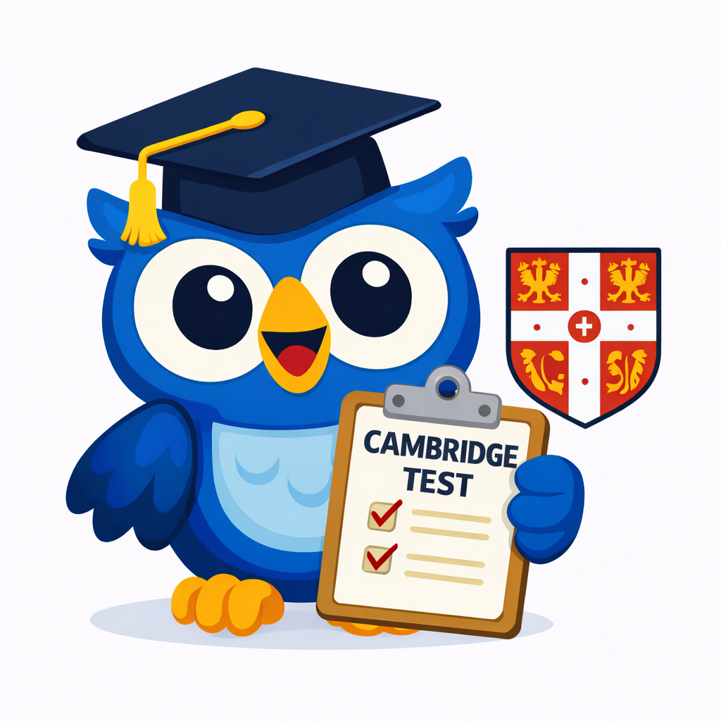 Sówka symbolizująca certyfikaty Cambridge